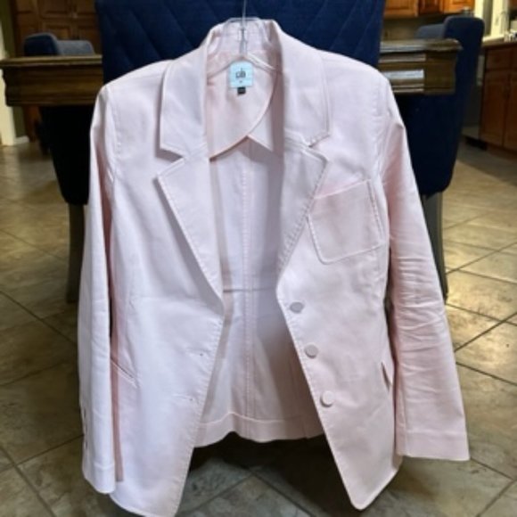 CAbi Grace Jacket Size 10 Carnation Pink - Pockets - Covered Buttons Spring 2020 - Picture 6 of 6